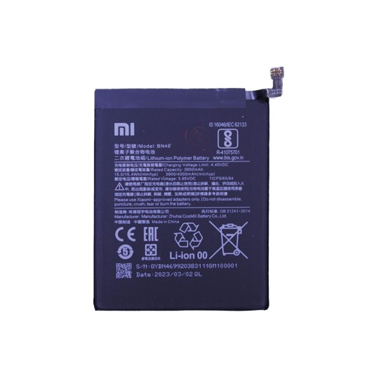 Batería BN46 para Xiaomi Redmi Note 6/Redmi 7/Redmi Note 8/Note 8T 3900mAh